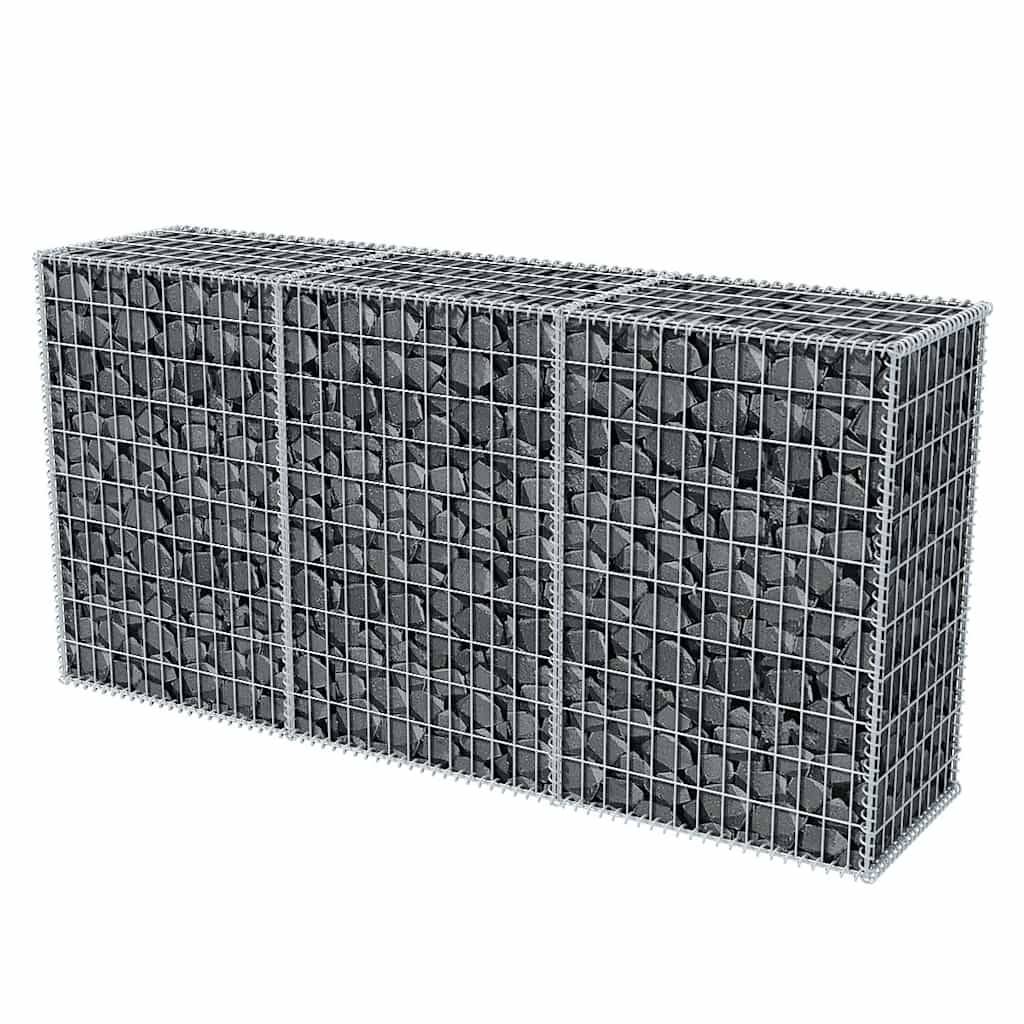 vidaXL Gabionenkorb Stahl 200×50×100 cm