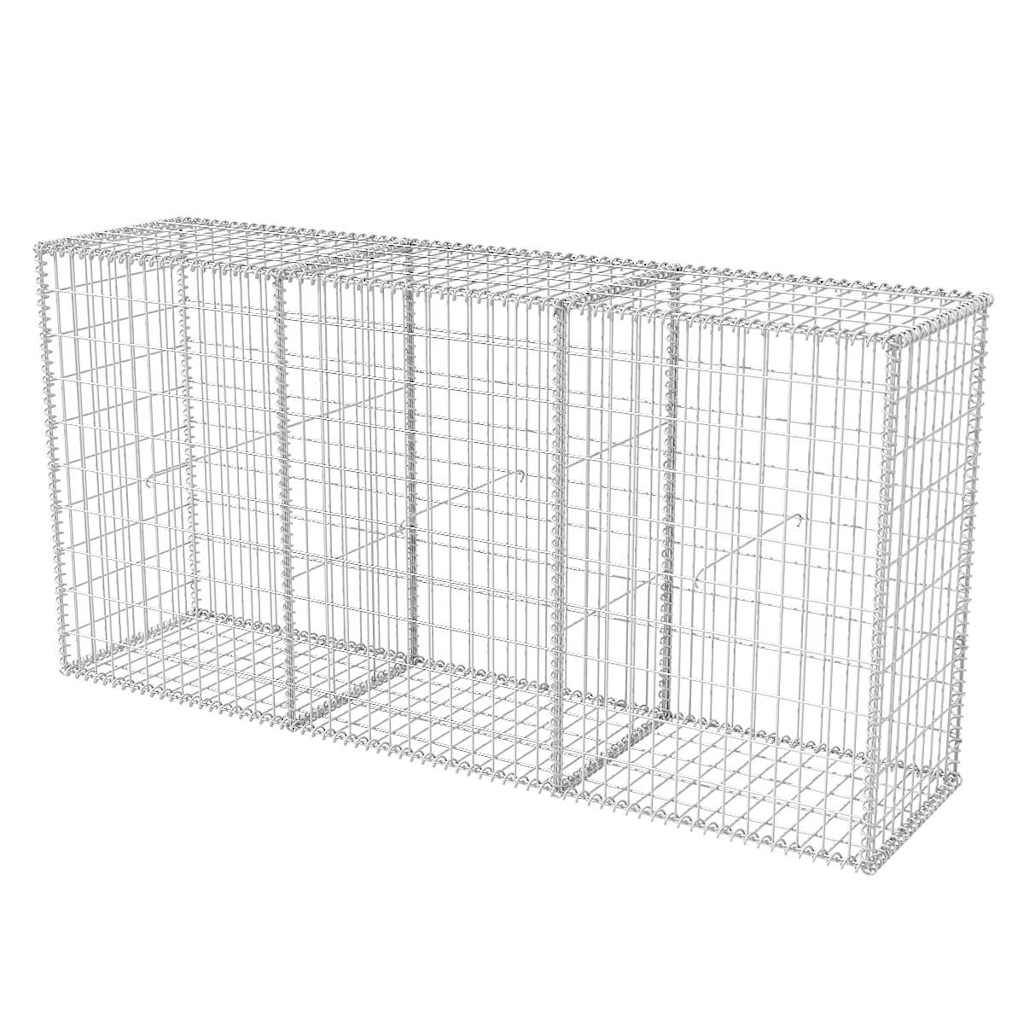 vidaXL Gabionenkorb Stahl 200×50×100 cm