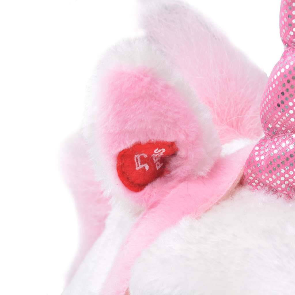 vidaXL Plüschtier Einhorn Stehend Plüsch Weiß und Rosa XXL