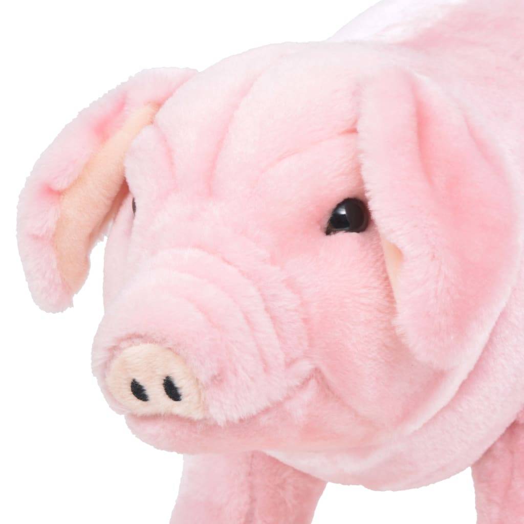 vidaXL Plüschtier Schwein Stehend Plüsch Rosa XXL