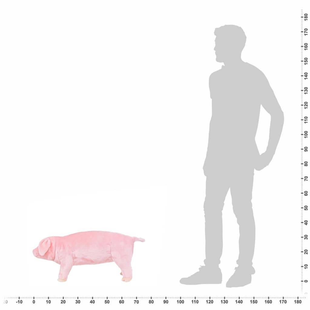 vidaXL Plüschtier Schwein Stehend Plüsch Rosa XXL