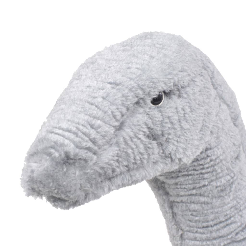 vidaXL Plüschtier Brachiosaurus Stehend Plüsch Grau XXL