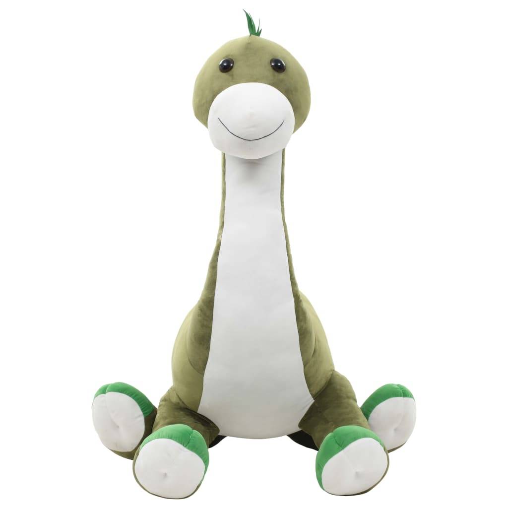 vidaXL Dino Kuscheltier Brontosaurus Plüsch Grün