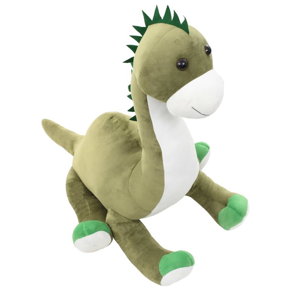 vidaXL Dino Kuscheltier Brontosaurus Plüsch Grün