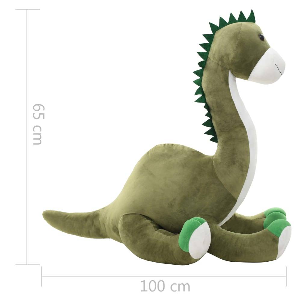 vidaXL Dino Kuscheltier Brontosaurus Plüsch Grün