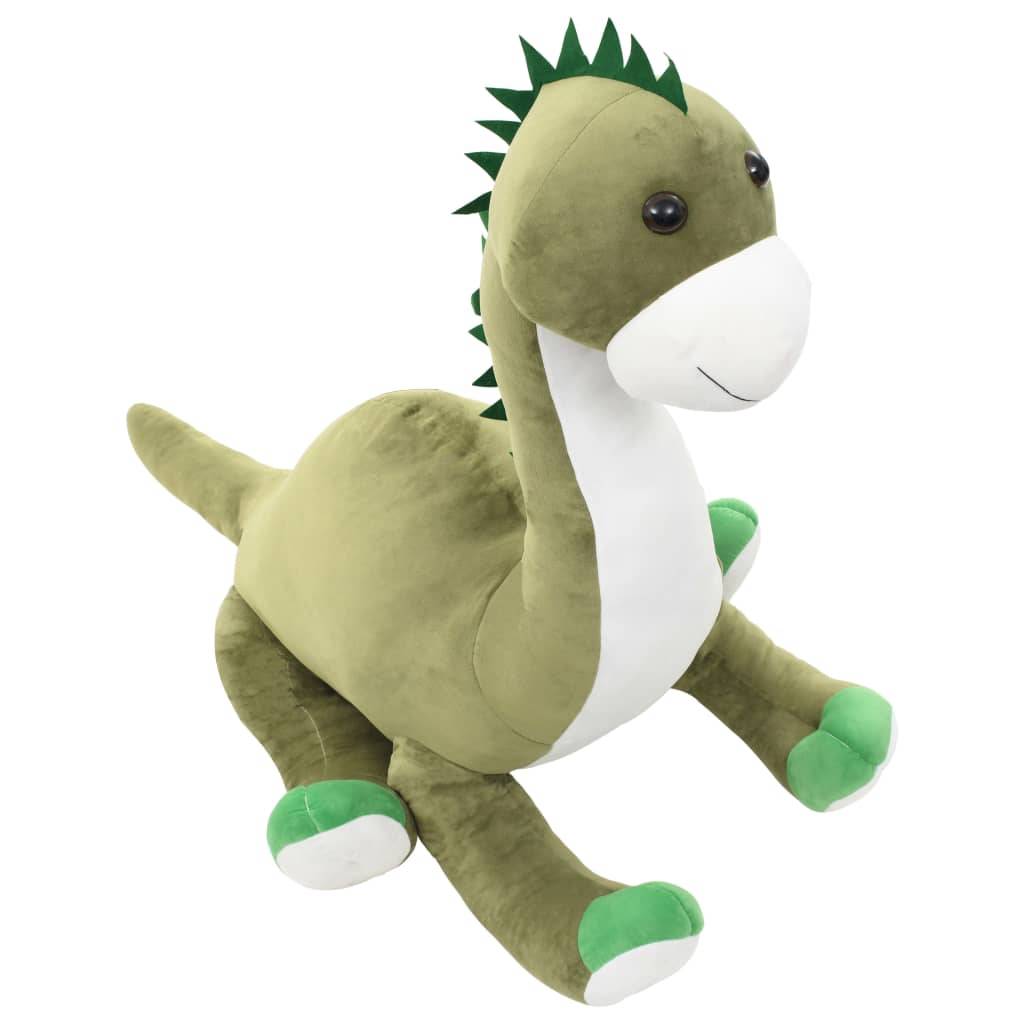 vidaXL Dino Kuscheltier Brontosaurus Plüsch Grün