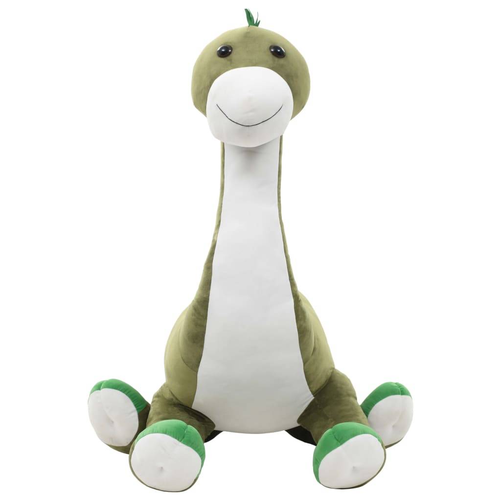 vidaXL Dino Kuscheltier Brontosaurus Plüsch Grün