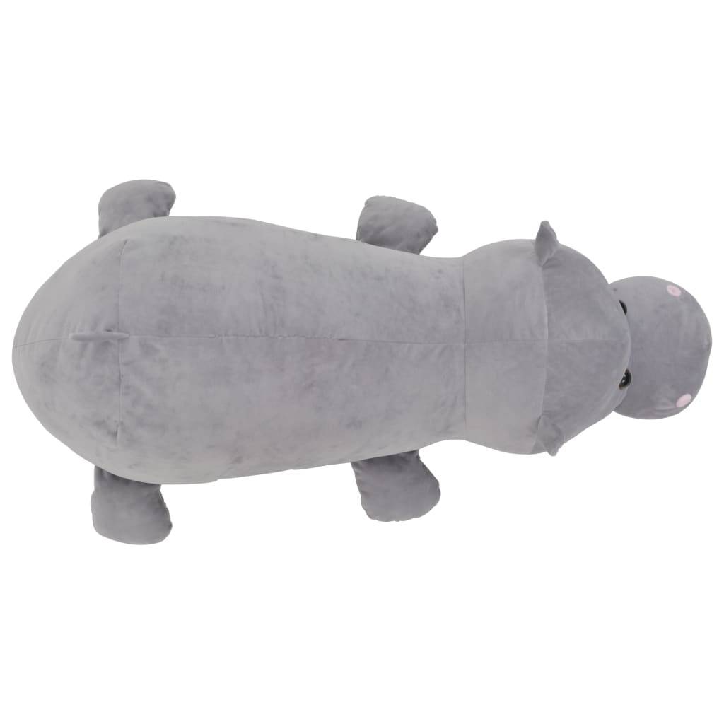 vidaXL Hippo Kuscheltier Plüsch Grau