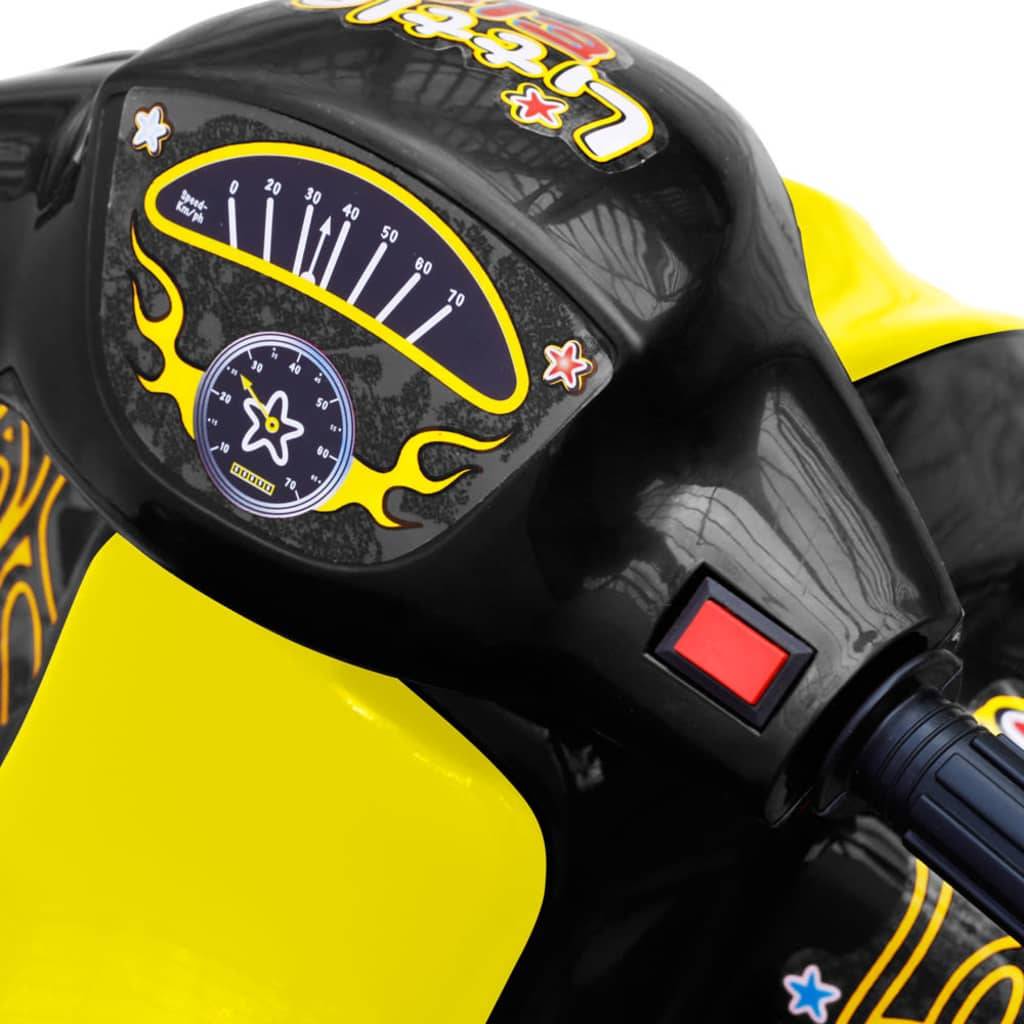 vidaXL Kinder Elektro Quad 3 km/h Akku Gelb und Schwarz