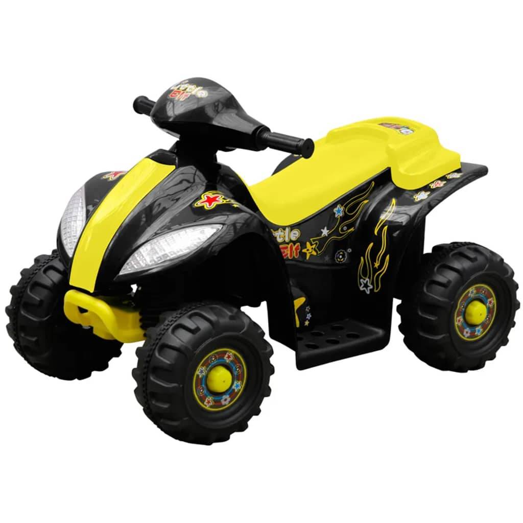 vidaXL Kinder Elektro Quad 3 km/h Akku Gelb und Schwarz
