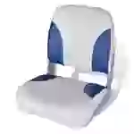 vidaXL Bootssitz Klappbar Blau-Weiß 41x36x48 cm vidaXL Bootssitz Klappbar Blau-Weiß 41x36x48 cm