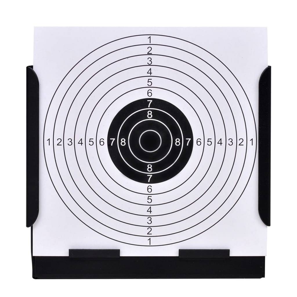 vidaXL Kugelfang 14 cm + 100 Zielscheiben aus Papier Quadratisch