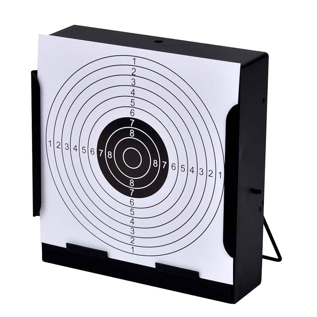 vidaXL Kugelfang 14 cm + 100 Zielscheiben aus Papier Quadratisch