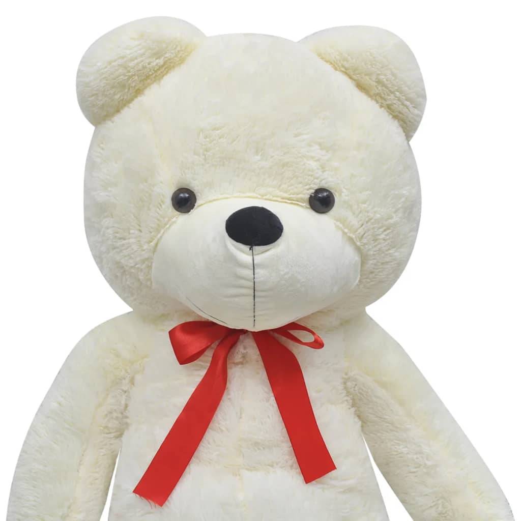 vidaXL Weicher XXL-Plüsch-Teddybär Weiß 135 cm