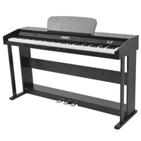 vidaXL Digitalpiano mit 88 Tasten und Pedalen Schwarz Melaminplatte vidaXL Digitalpiano mit 88 Tasten und Pedalen Schwarz Melaminplatte
