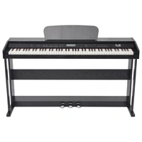 vidaXL Digitalpiano mit 88 Tasten und Pedalen Schwarz Melaminplatte vidaXL Digitalpiano mit 88 Tasten und Pedalen Schwarz Melaminplatte