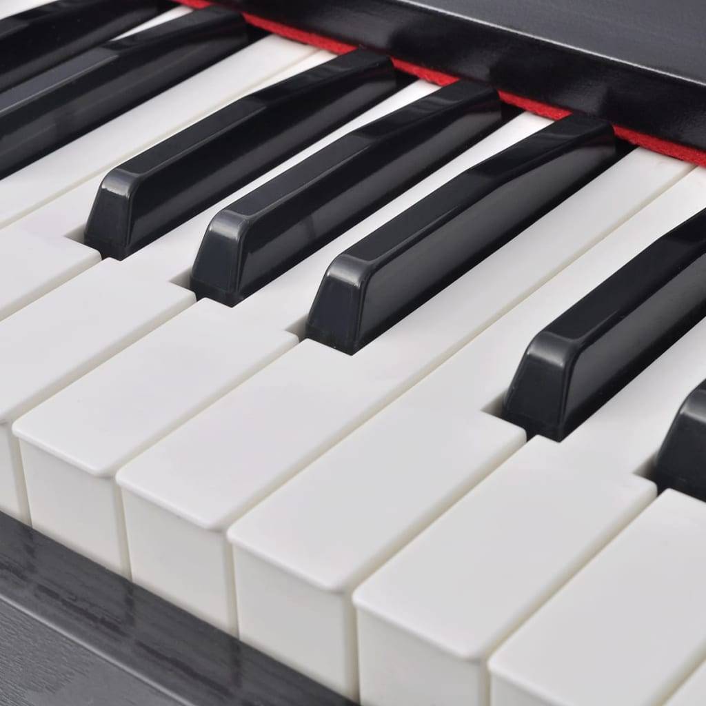 vidaXL Digitalpiano mit 88 Tasten und Pedalen Schwarz Melaminplatte