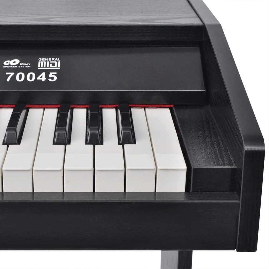 vidaXL Digitalpiano mit 88 Tasten und Pedalen Schwarz Melaminplatte