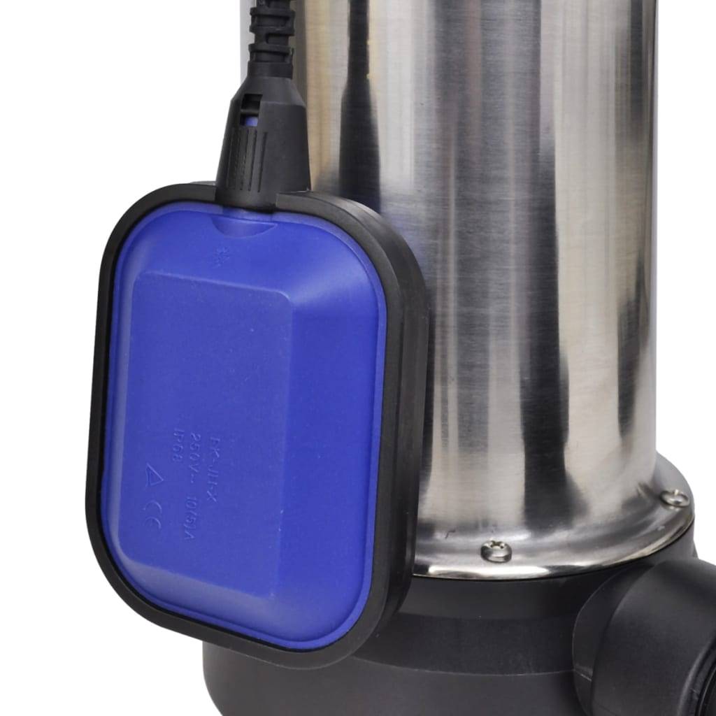 vidaXL Schmutzwasser Tauchpumpe 750 W 12500 L/h