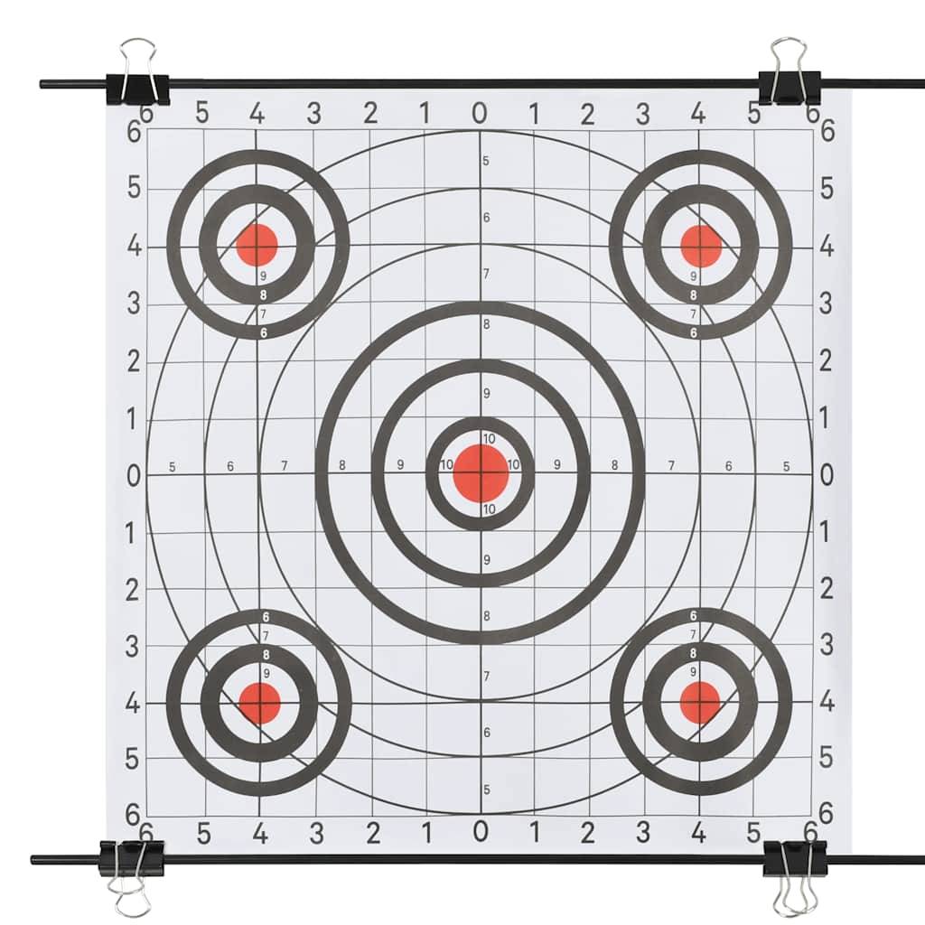 vidaXL Zielscheibenständer mit Schießpapieren 78x76 cm Stahl