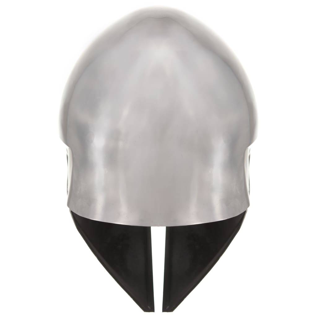 vidaXL Griechischer Krieger-Helm Antik Replik für LARP Silbern Stahl