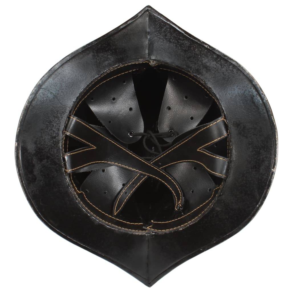 vidaXL Mittelalterlicher Ritterhelm Antik Replik LARP Silbern Stahl