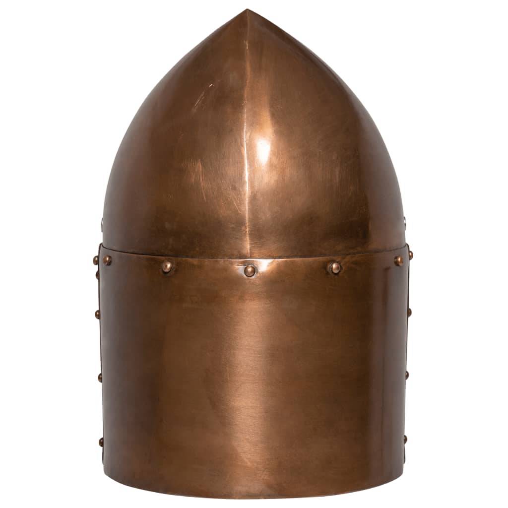 vidaXL Mittelalterlicher Ritterhelm Antik LARP Replik Kupfern Stahl