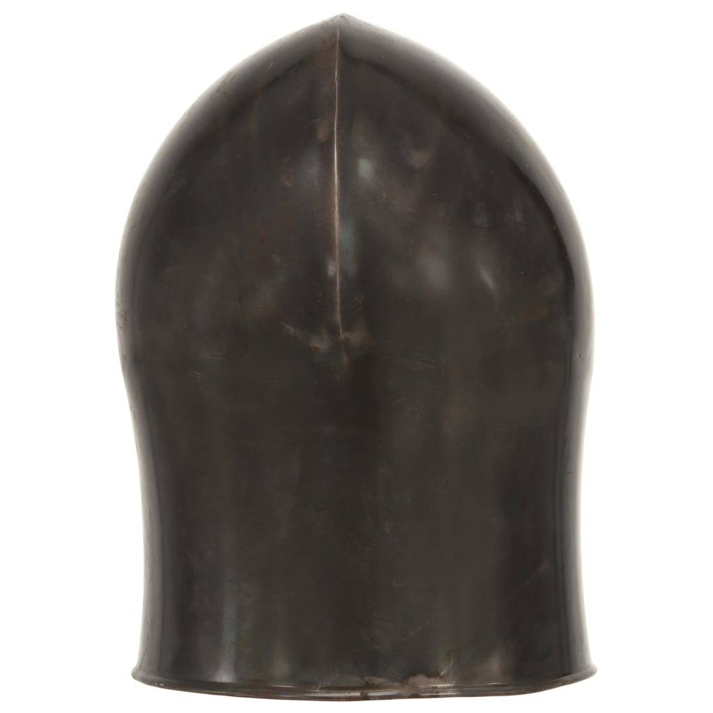 vidaXL Mittelalterlicher Ritterhelm Antik Replik LARP Silbern Stahl