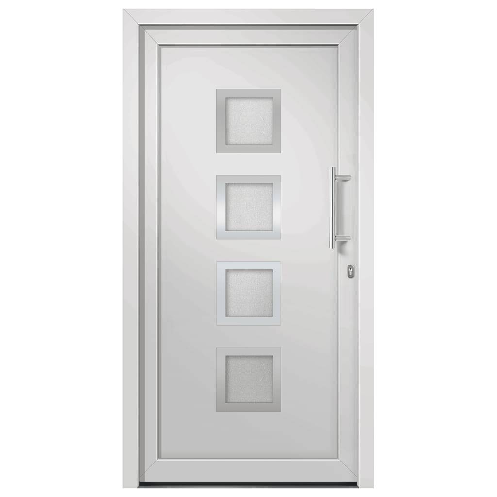 vidaXL Haustür Weiß 98x208 cm