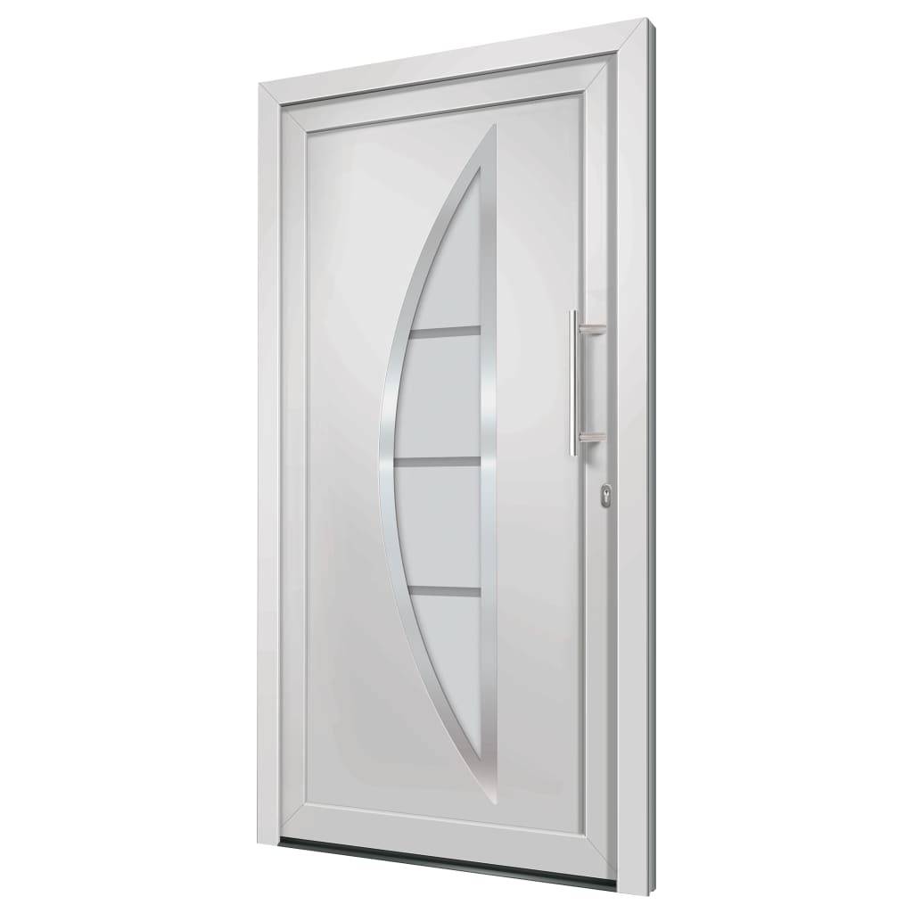 vidaXL Haustür Weiß 98x208 cm