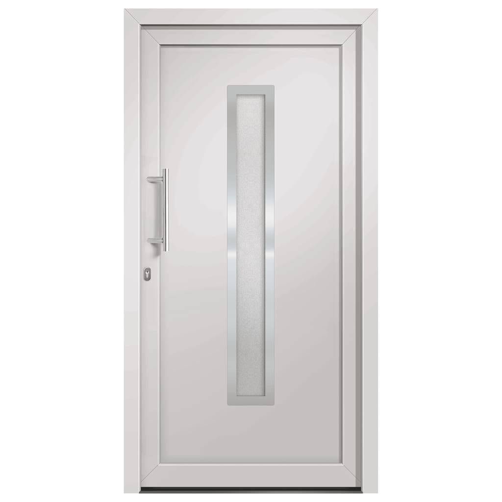 vidaXL Haustür Weiß 98x208 cm