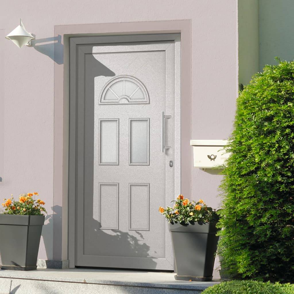 vidaXL Haustür Weiß 98x208 cm