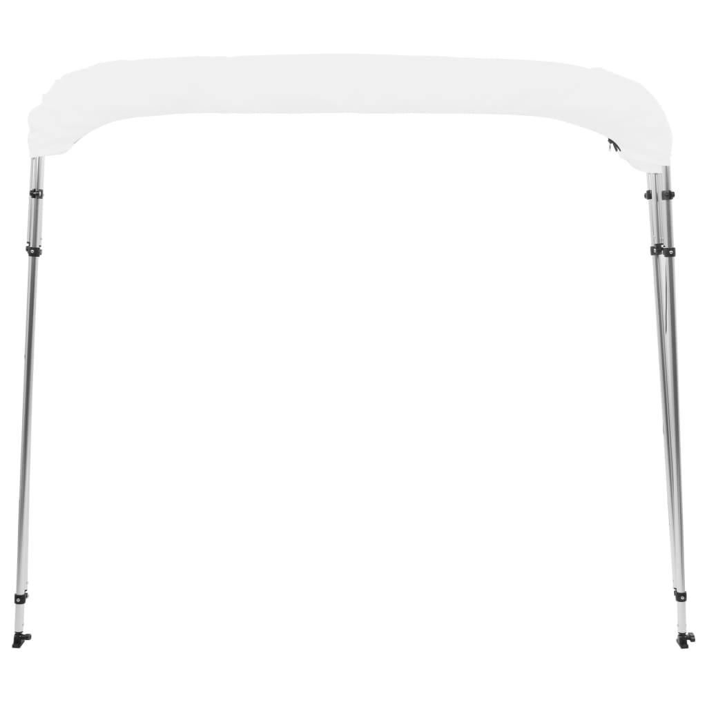 vidaXL 4-Bow Bimini Top Weiß 243x180x137 cm