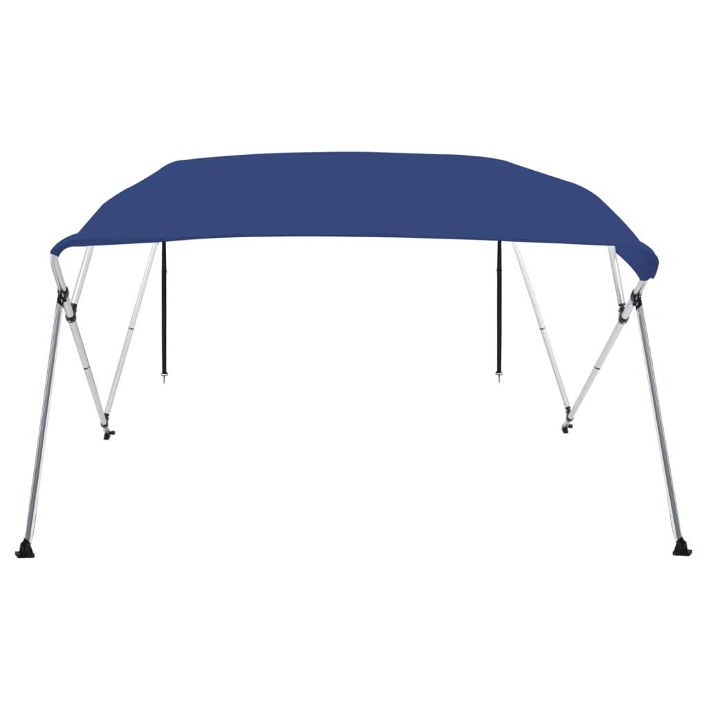 vidaXL 4-Bow Bimini Top Blau 243x210x137 cm