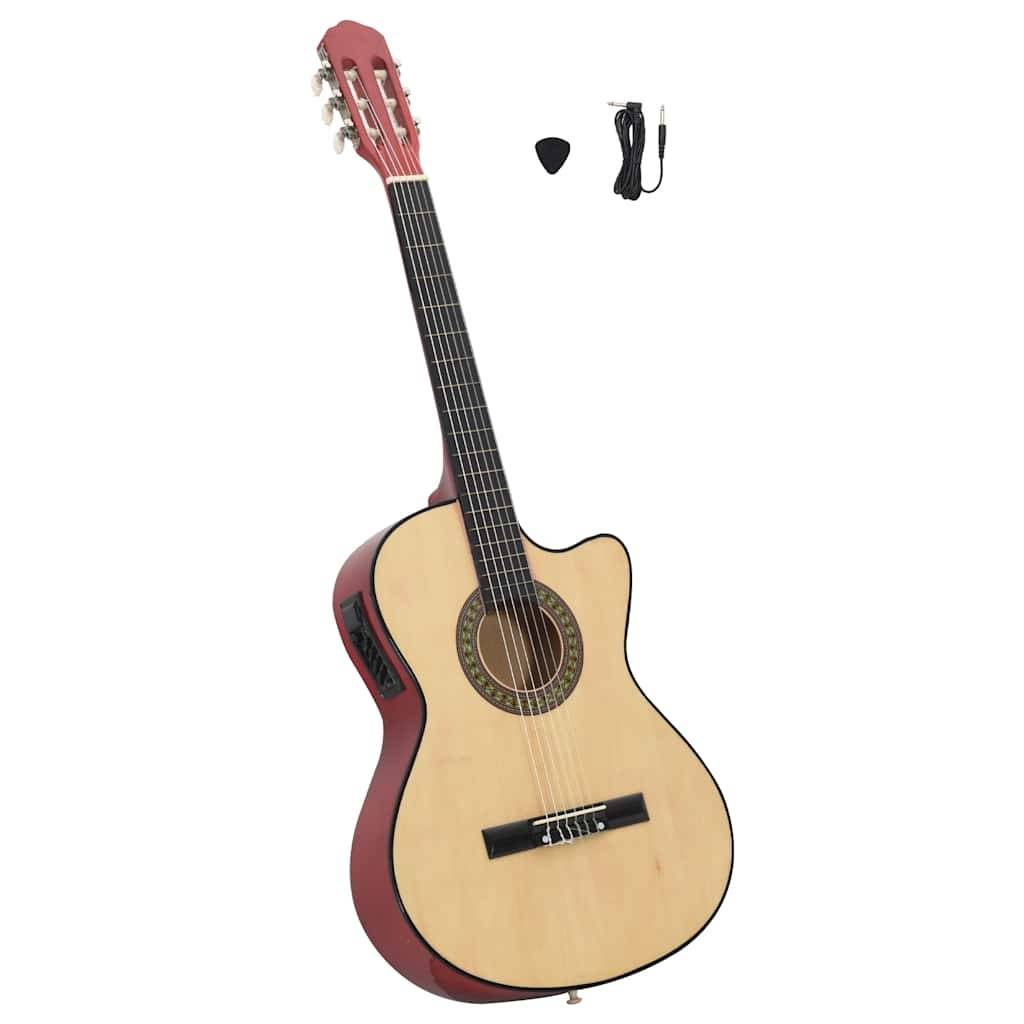 vidaXL Westerngitarre Cutaway mit Equalizer und 6 Saiten