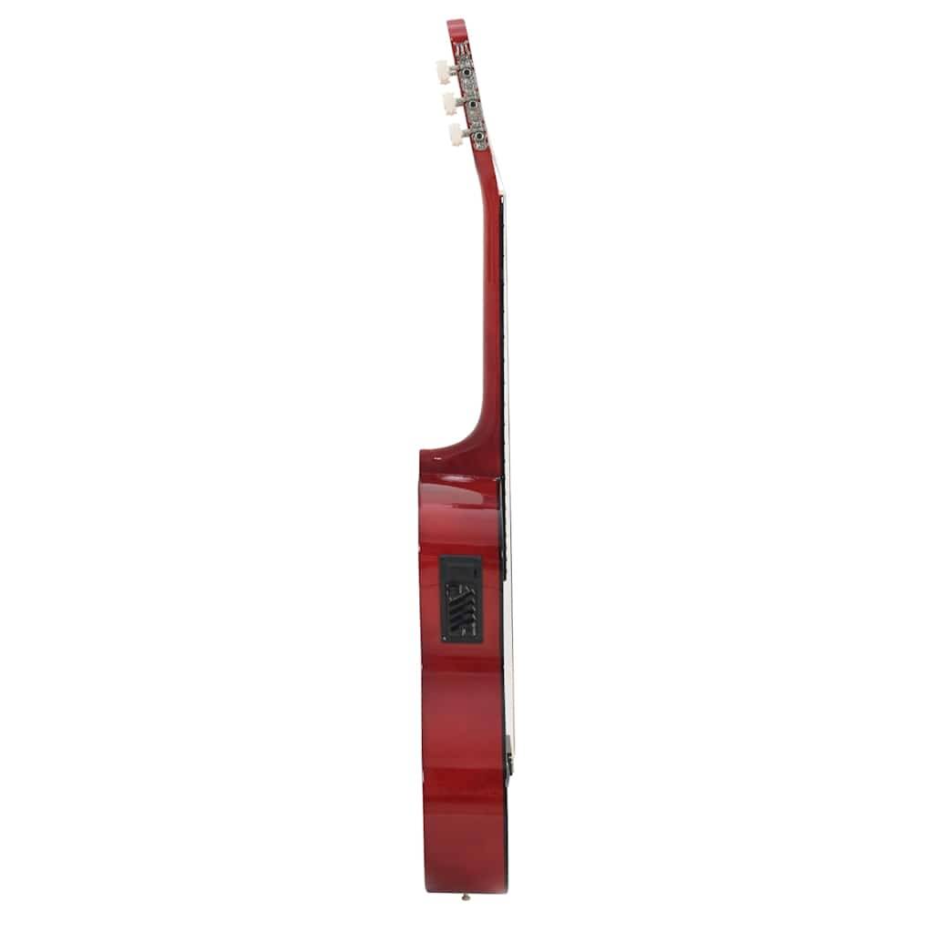 vidaXL Westerngitarre Cutaway mit Equalizer und 6 Saiten