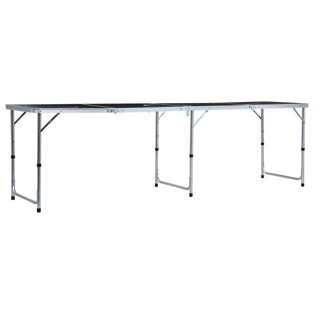 vidaXL Bier-Pong-Tisch mit Tassen und Bällen Klappbar 240 cm