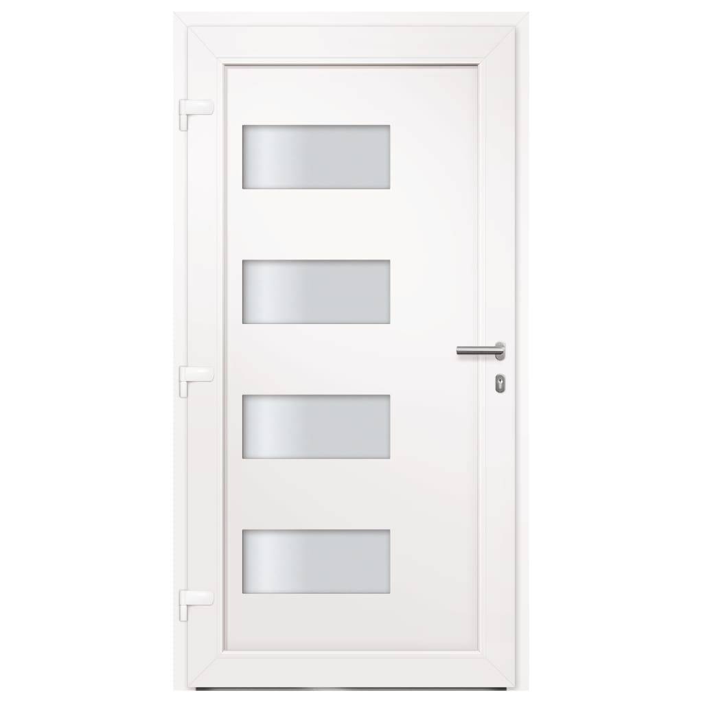 vidaXL Haustür Aluminium und PVC Anthrazit 110x210 cm