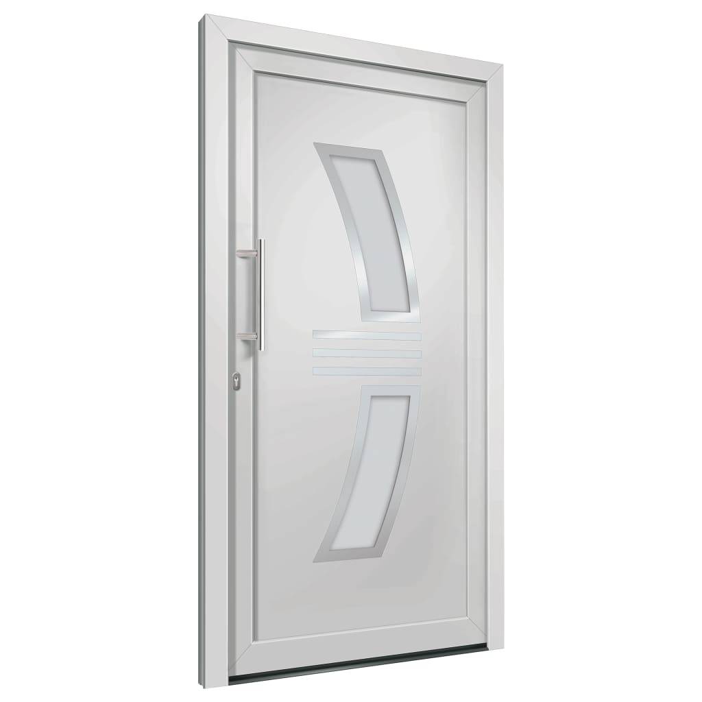 vidaXL Haustür Weiß 98x208 cm