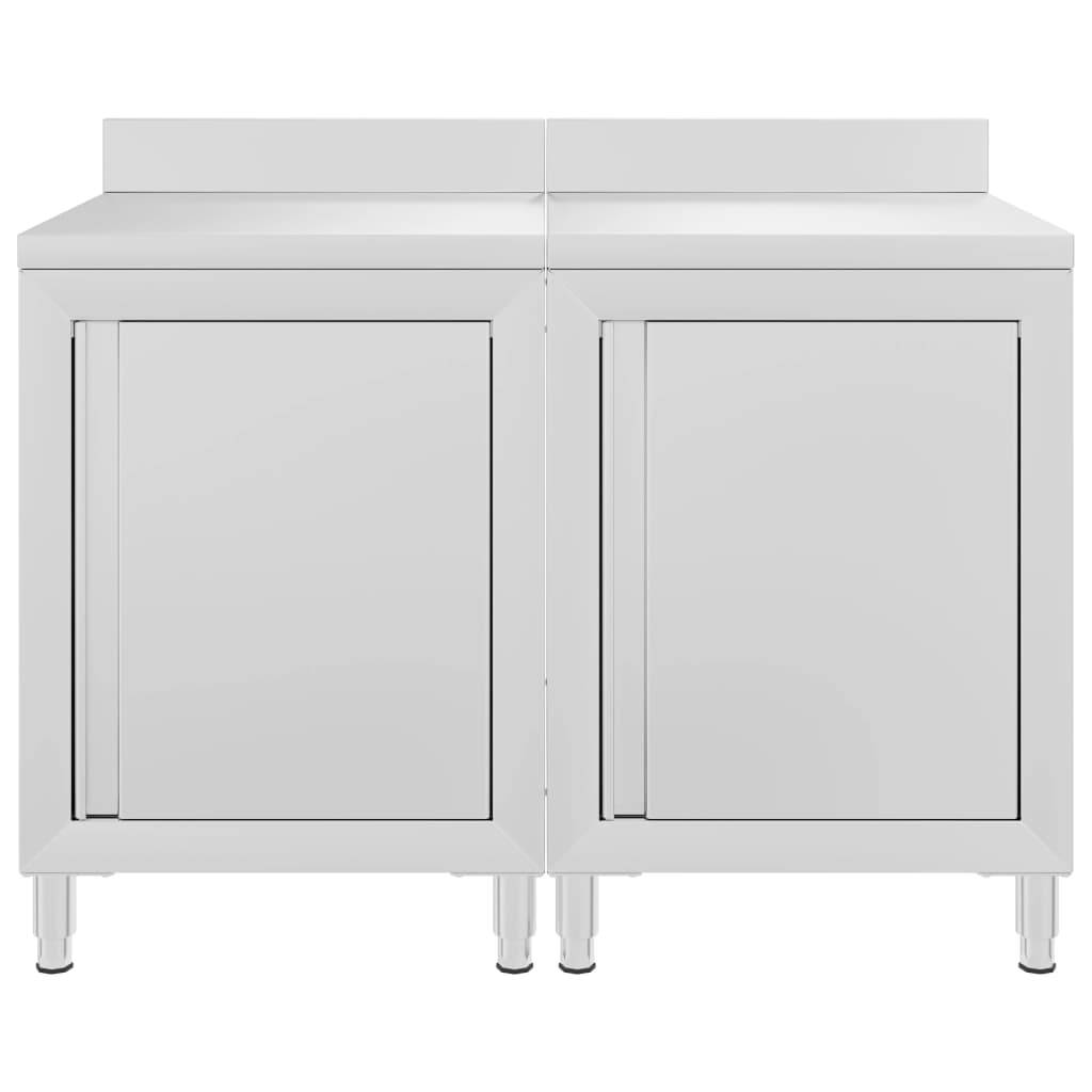 vidaXL Arbeitsschrank 120x60x96 cm Edelstahl