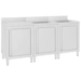 vidaXL Gastro-Spülenunterschrank 180x60x96 cm Edelstahl vidaXL Gastro-Spülenunterschrank 180x60x96 cm Edelstahl