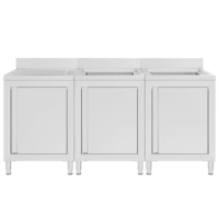 vidaXL Gastro-Spülenunterschrank 180x60x96 cm Edelstahl vidaXL Gastro-Spülenunterschrank 180x60x96 cm Edelstahl