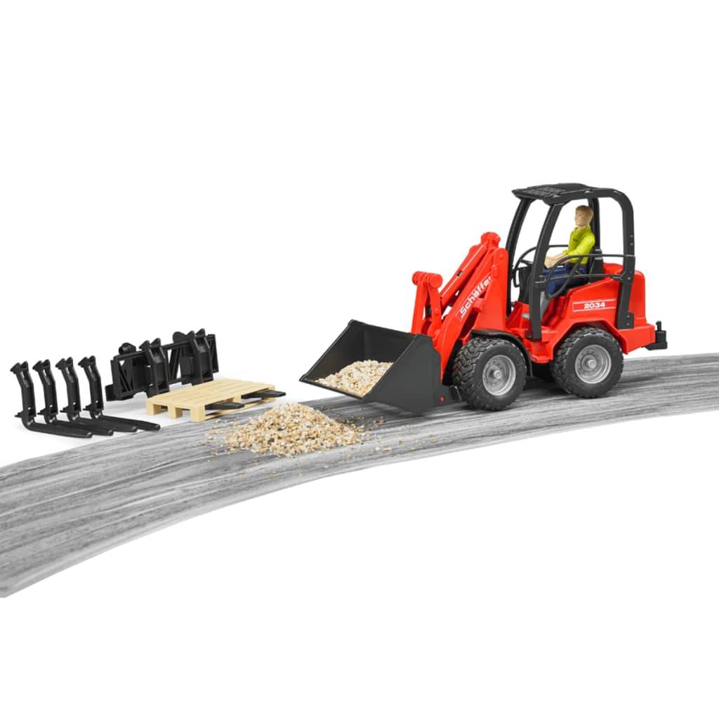 Bruder Hoflader Schäffer 2034 mit Figur und Zubehör 1:16 02191