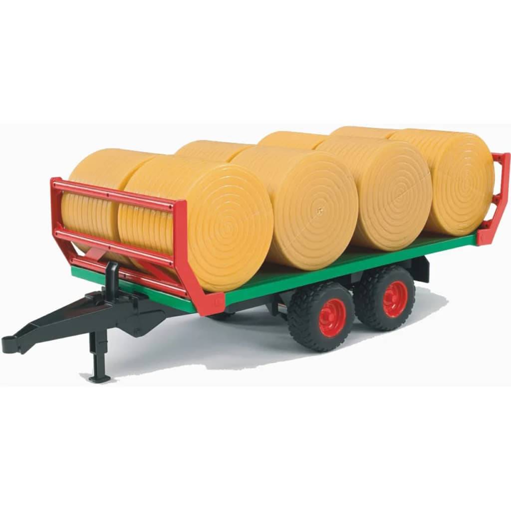 Bruder Transportanhänger mit 8 Ballen 1:16 02220
