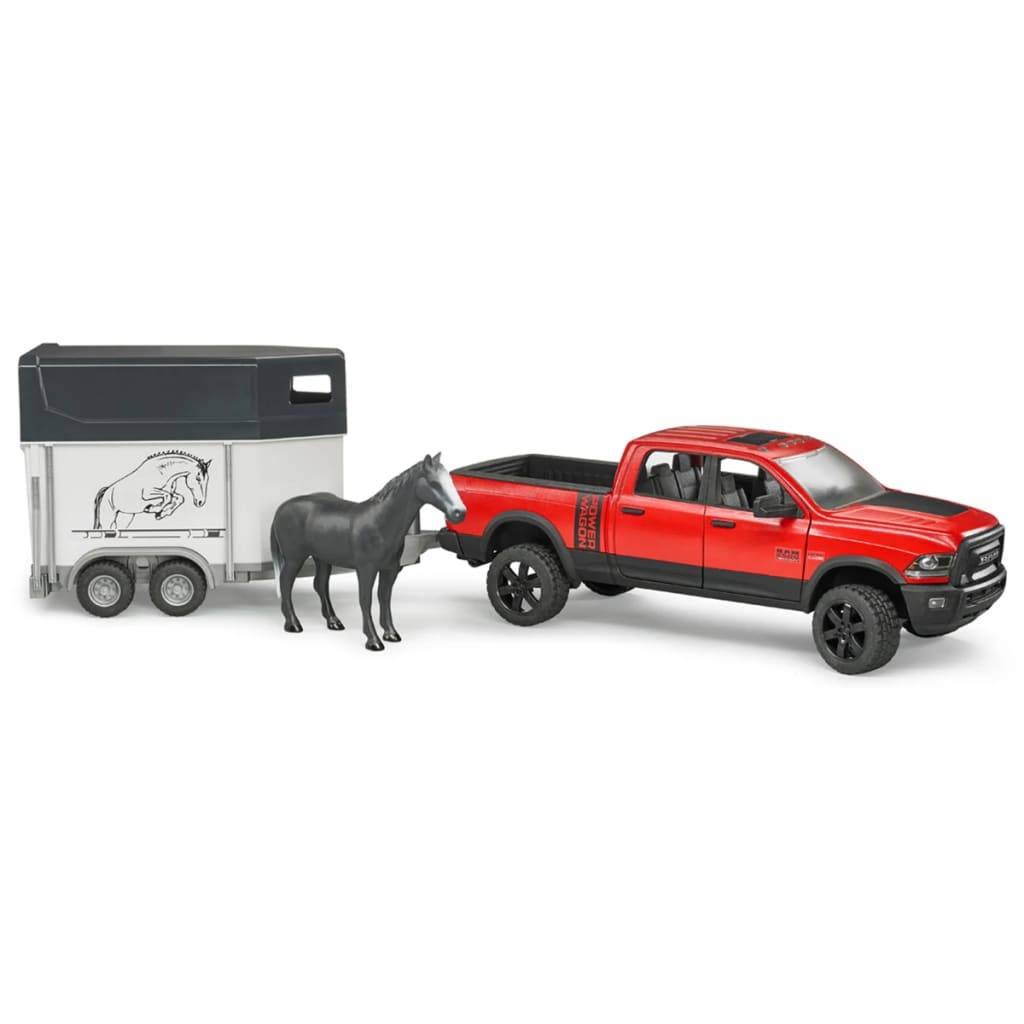 Bruder RAM 2500 Power Wagon mit Pferdeanhänger 1:16 02501