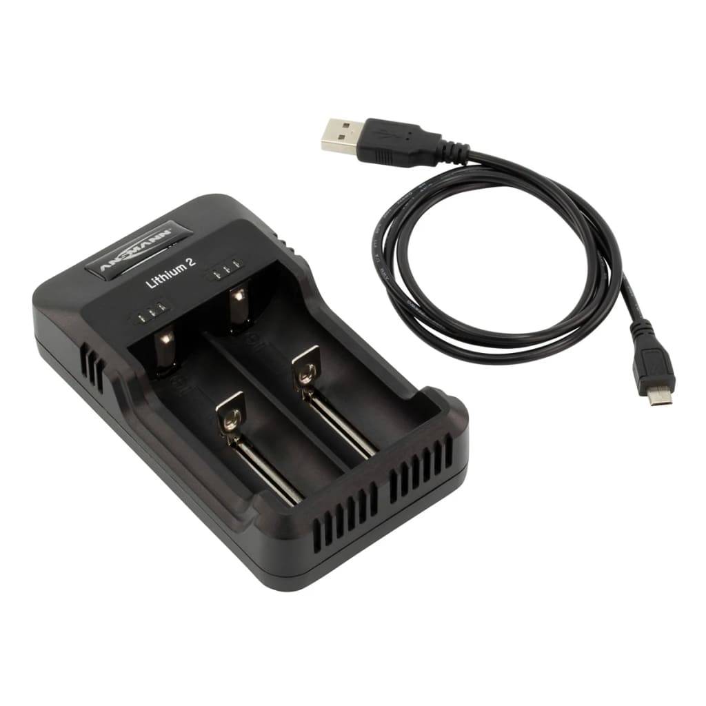 Ansmann Akku-Ladegerät Lithium 2 Schwarz 1001-0050