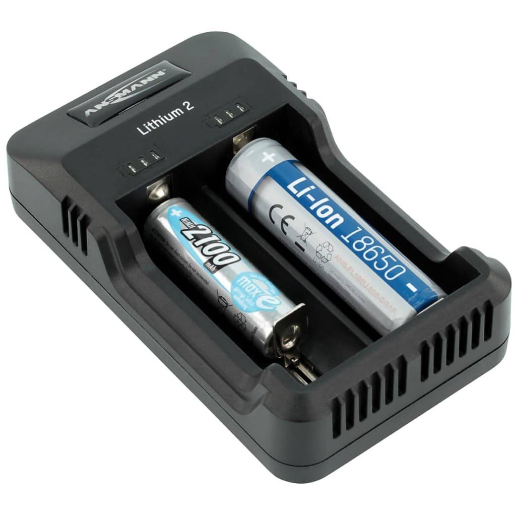 Ansmann Akku-Ladegerät Lithium 2 Schwarz 1001-0050