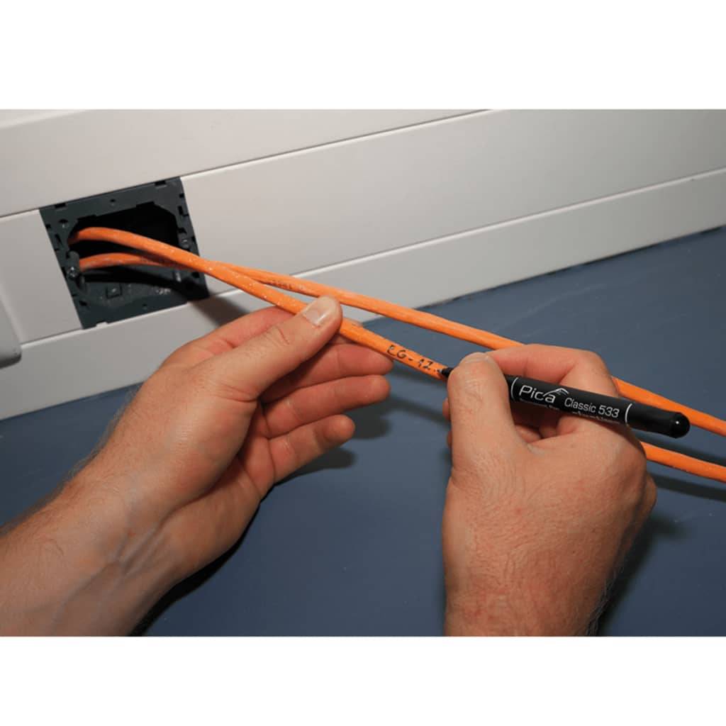 Pica Classic Permanentmarker Rundspitze 0,7 mm Schwarz