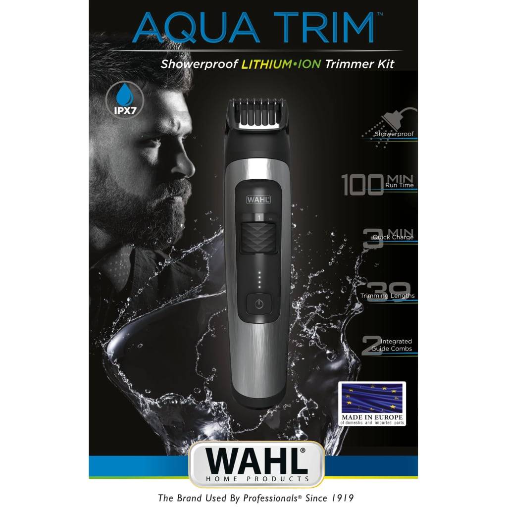 Wahl 8-tlg. Bartschneider-Set Aqua Trim 6W