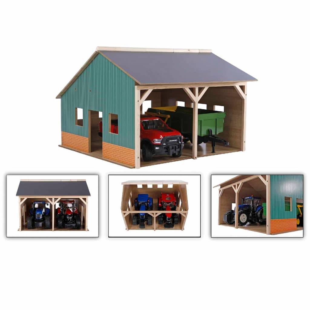 Kids Globe Scheune für Traktoren 1:16 Holz 610338